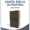 NBLA Santa Biblia Ultrafina Letra Gigante Imitación Piel Negra - Imagen 2