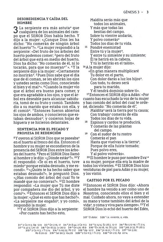 NBLA Santa Biblia Ultrafina Letra Gigante Imitación Piel Negra - Imagen 5