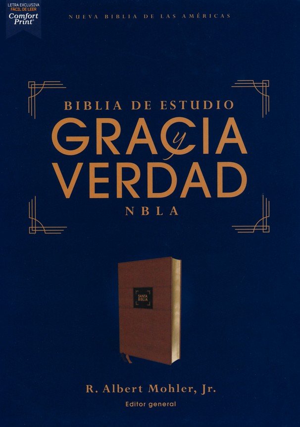 NBLA Biblia de Estudio Gracia y Verdad - Imitación Piel - Café con Indice - Imagen 2