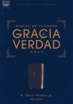 NBLA Biblia de Estudio Gracia y Verdad, Imitación Piel, Azul Marino - R. Albert Mohler Jr.