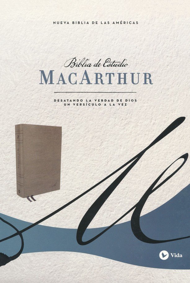 NBLA Biblia de Estudio MacArthur, Tapa Dura - Tela, Gris - Imagen 3