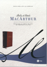 NBLA Biblia de Estudio MacArthur, Imitación Piel, Café - John MacArthur