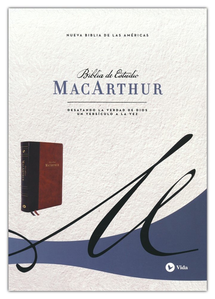 NBLA Biblia de Estudio MacArthur, Imitación Piel, Café - John MacArthur - Imagen 2
