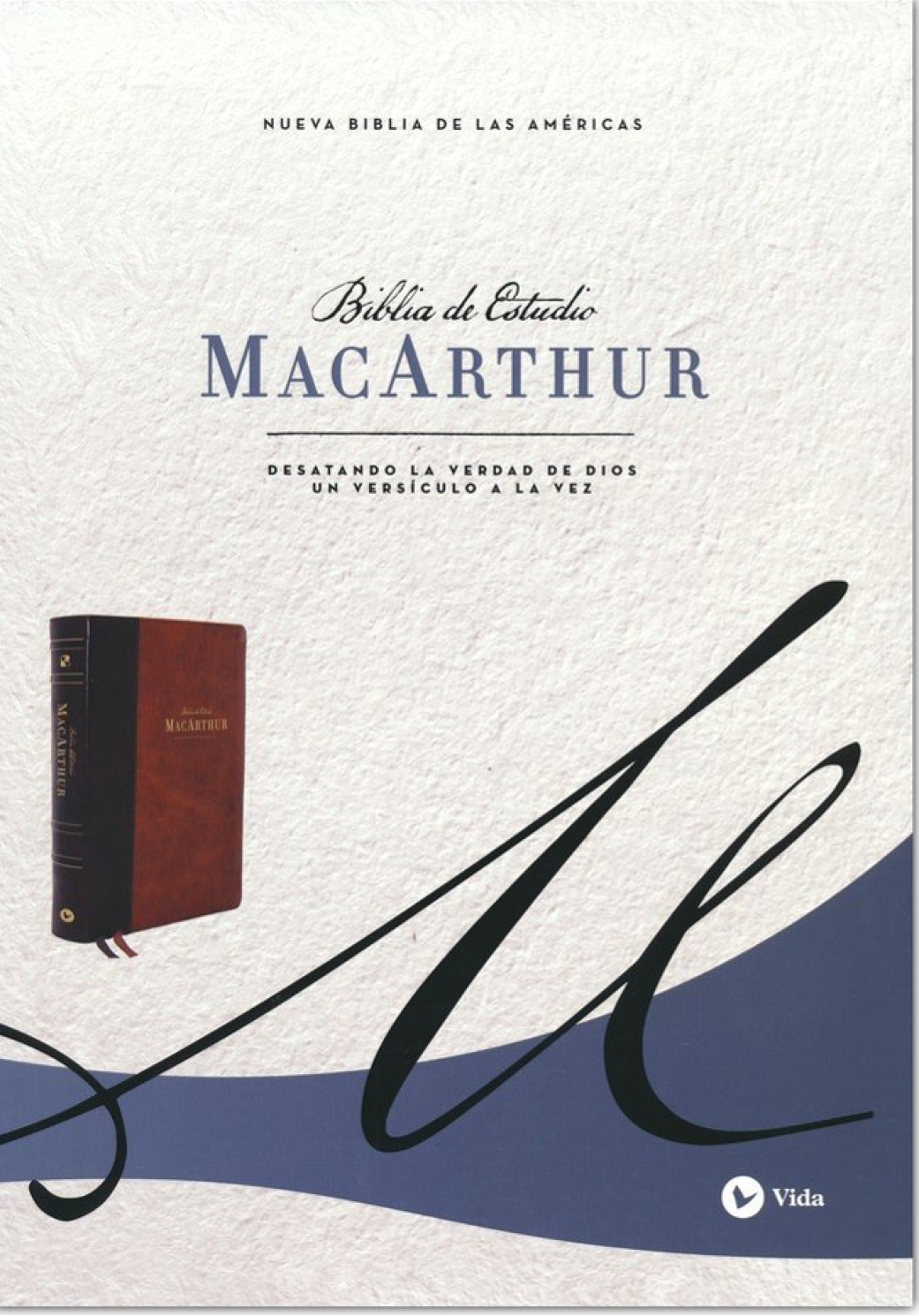 NBLA Biblia de Estudio MacArthur, Imitación Piel, Café - John MacArthur