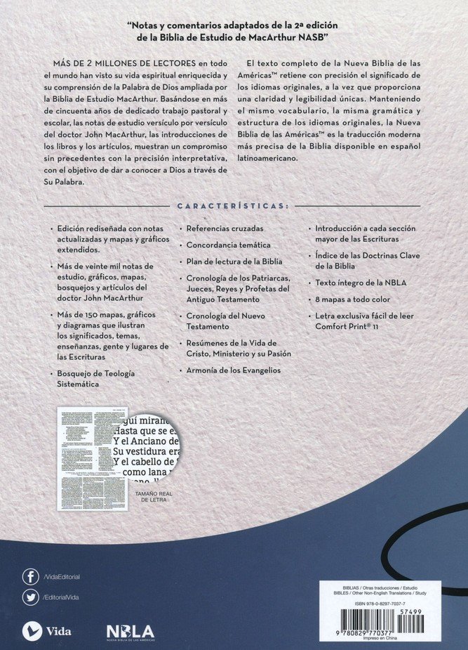 NBLA Biblia de Estudio MacArthur, Imitación Piel, Café - John MacArthur - Imagen 10