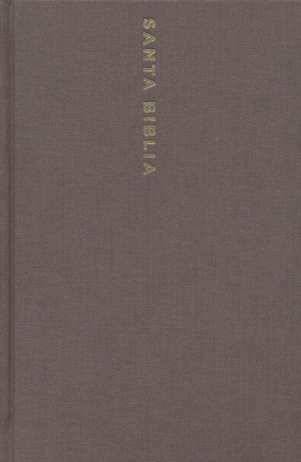 NBLA Santa Biblia Letra Grande Tamaño Compacto, Tapa Dura, Tela, Gris - Imagen 4