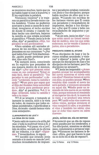 NBLA Santa Biblia Letra Grande Tamaño Compacto, Tapa Dura, Tela, Gris - Imagen 2