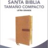 NBLA Santa Biblia Letra Grande Tamaño Compacto, Imitación Piel, Beige