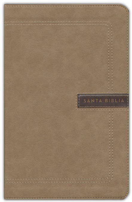 NBLA Santa Biblia Letra Grande Tamaño Compacto, Imitación Piel, Beige - Imagen 3