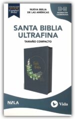 Alternative view of NBLA Santa Biblia, Letra Grande, Tamaño Compacto, Imitación Piel, Azul Marino con Cierre