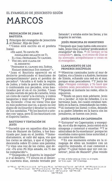 NBLA Santa Biblia, Letra Grande, Tamaño Compacto, Imitación Piel, Azul Marino con Cierre - Imagen 7