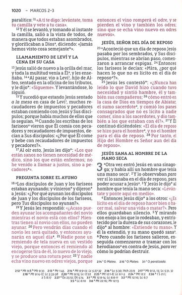 NBLA Santa Biblia, Letra Grande, Tamaño Compacto, Imitación Piel, Azul Marino con Cierre - Imagen 9