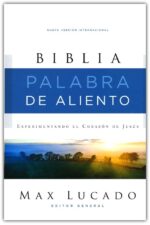 Alternative view of NVI Santa Biblia, Max Lucado, Palabra de Aliento, Tapa Dura, Gris, Interior a Dos Colores