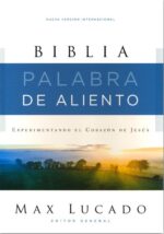 NVI Santa Biblia, Max Lucado, Palabra de Aliento, Imitación Piel, Café, Interior a Dos Colores