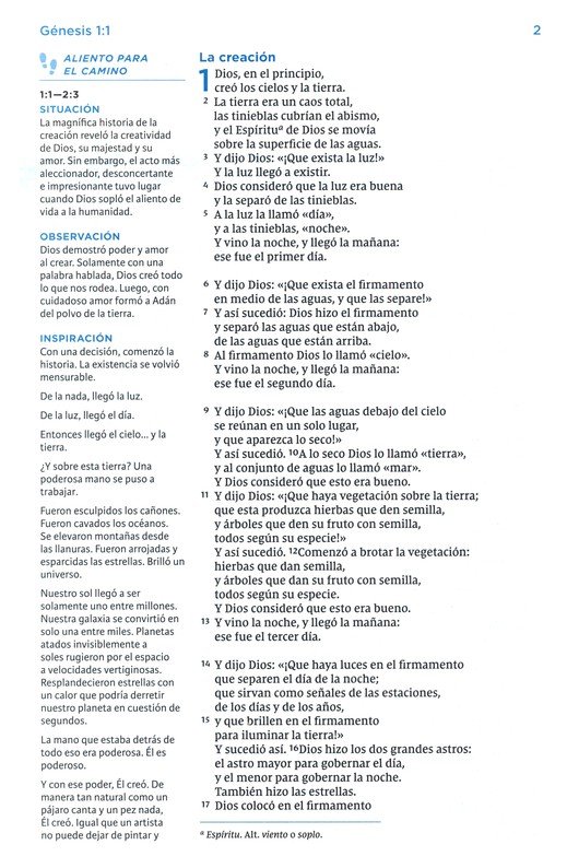 NVI Santa Biblia, Max Lucado, Palabra de Aliento, Imitación Piel, Café, Interior a Dos Colores - Imagen 5