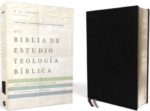 NVI Biblia de Estudio, Teología Bíblica, Piel Reciclada, Negro