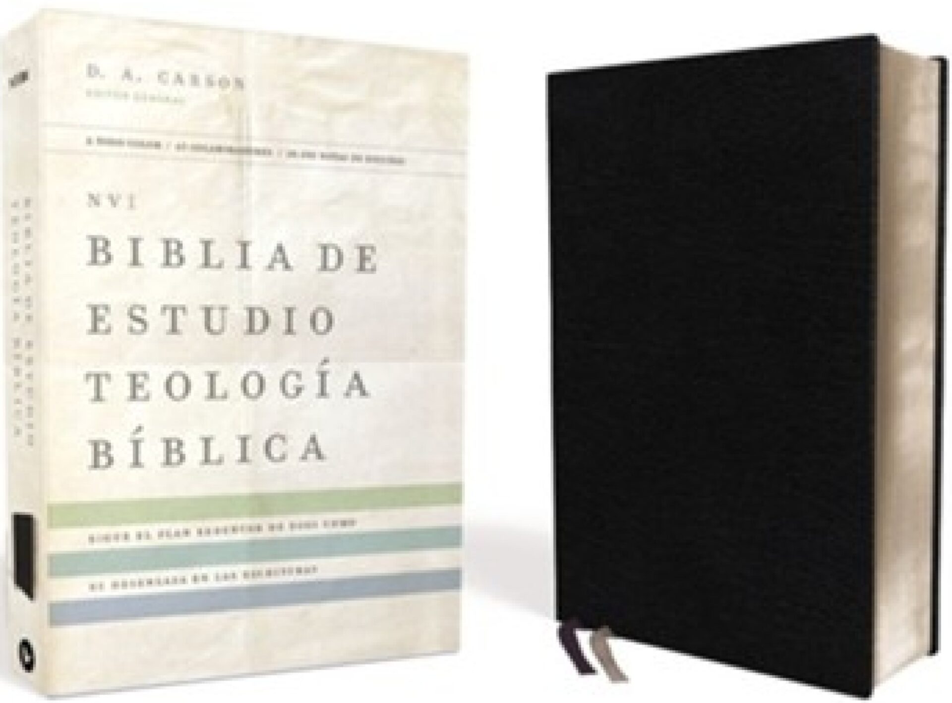NVI Biblia de Estudio, Teología Bíblica, Piel Reciclada, Negro