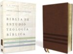NVI Biblia de Estudio, Teología Bíblica, Imitación Piel,  Café con Indice
