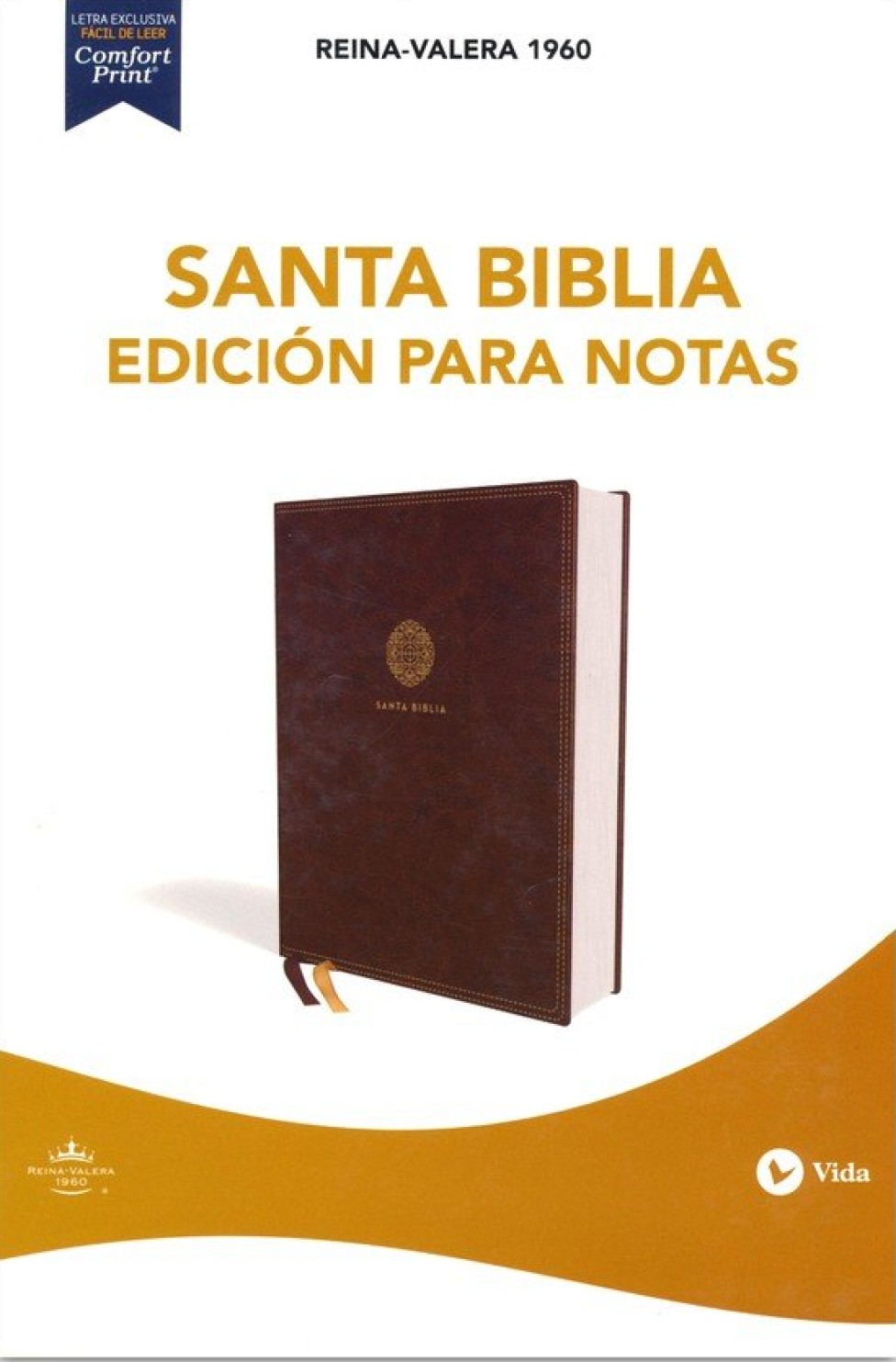 RVR60 Santa Biblia - Edición para Notas - Imitación Piel - Café