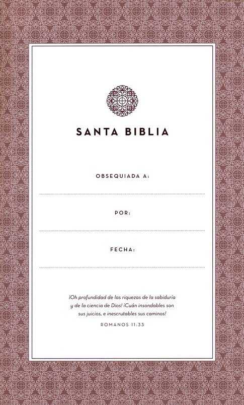 RVR60 Santa Biblia - Edición para Notas - Imitación Piel - Café - Imagen 4