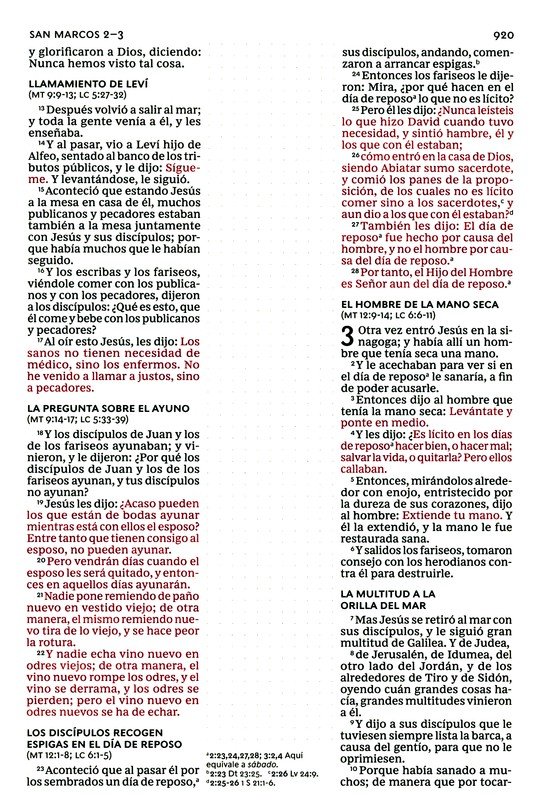 RVR60 Santa Biblia - Edición para Notas - Imitación Piel - Café - Imagen 8