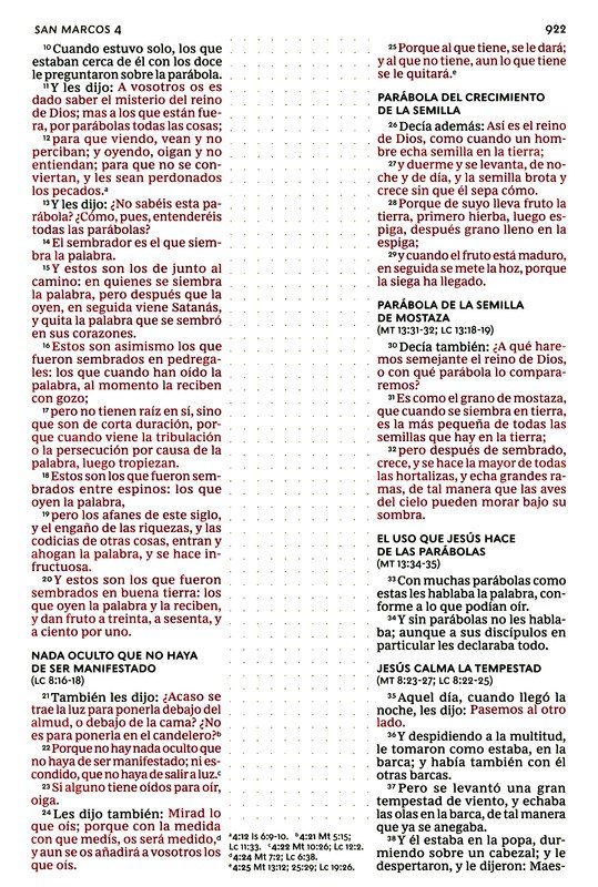 RVR60 Santa Biblia - Edición para Notas - Imitación Piel - Café - Imagen 10