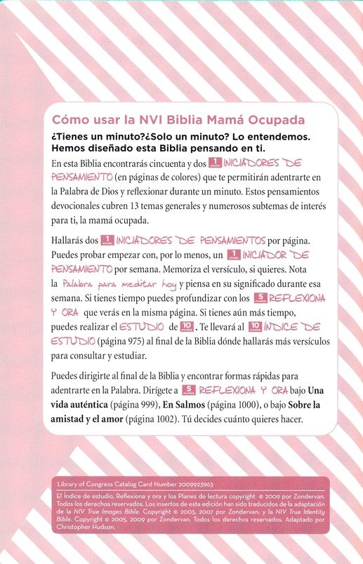 NVI Biblia de la Mamá Ocupada, Imitación Piel, Turquesa - Imagen 7