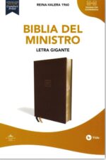 RVR60 Santa Biblia del Ministro, Letra Gigante  Imitación Piel Café