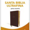 RVR60 Santa Biblia Ultrafina Letra Gigante, Imitación Piel Café - Imagen 2