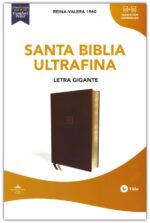 Alternative view of RVR60 Santa Biblia Ultrafina Letra Gigante, Imitación Piel Café