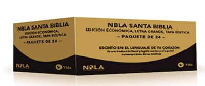 NBLA Santa Biblia, Edición Económica, Letra Grande, Tapa Rústica - Caja de 24 Biblias - Imagen 2