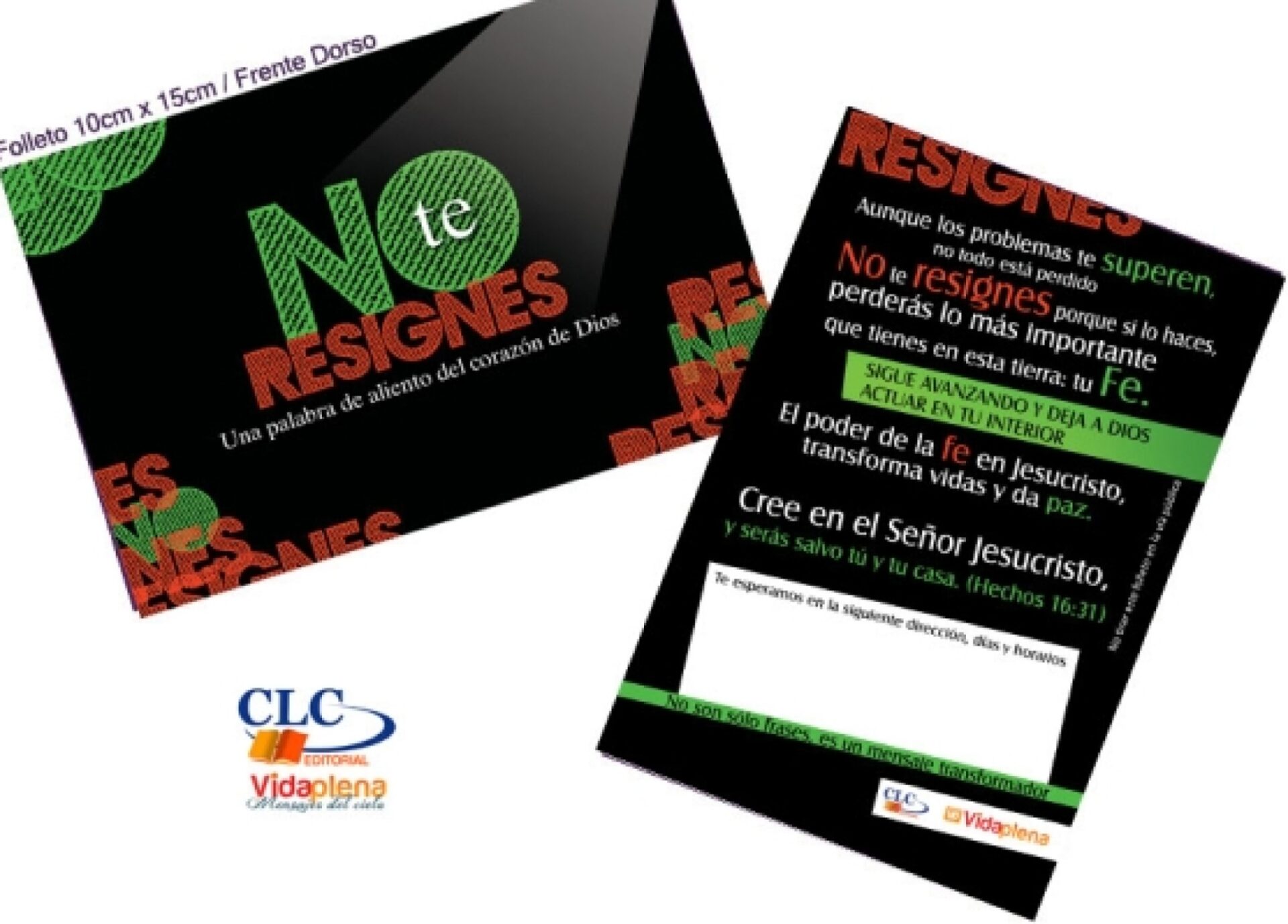Tratado No te Resignes - Paquete x 100