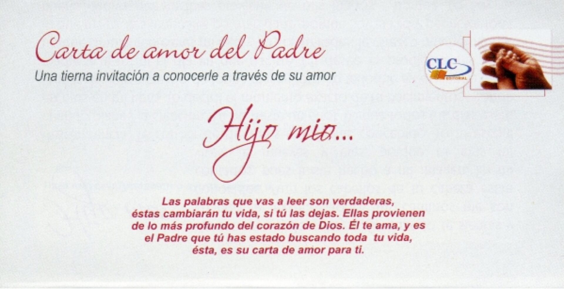 Tratado Carta de Amor del Padre- Hombre - Paquete por 100 Unidades