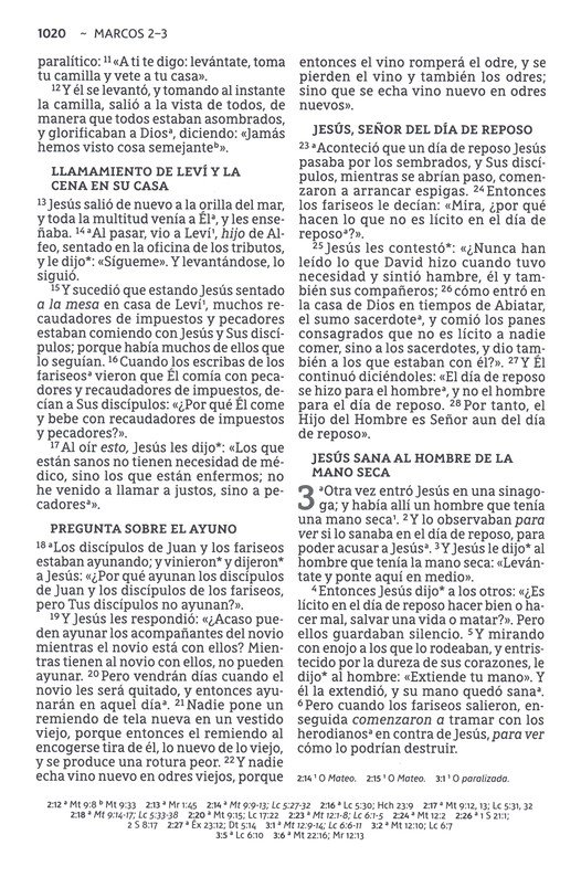 NBLA Santa Biblia del Ministro Imitación Piel Café con Cinta - Imagen 9
