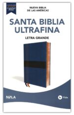Alternative view of NBLA Santa Biblia Ultrafina Letra Grande Imitación Piel Azul