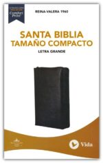 Alternative view of RVR60 Santa Biblia Compacta Letra Grande Imitación Piel Negro con Cierre