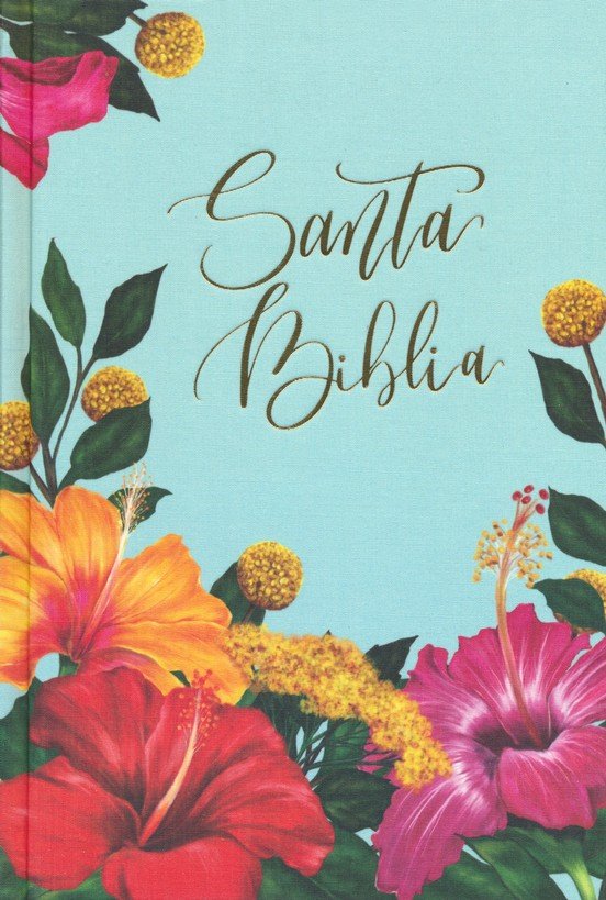 RVR60 Santa Biblia - Edición Artística, Tapa Dura - Tela - Floral - Canto con Diseño - Imagen 3