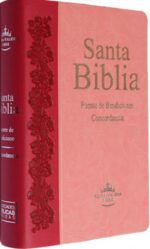 Santa Biblia RV1960 Fuente de Bendiciones de Promesas, Compacta Pequeña y Concordancia,  Imitación Piel, Duo Tono Rosa y Fucsia, con Indice