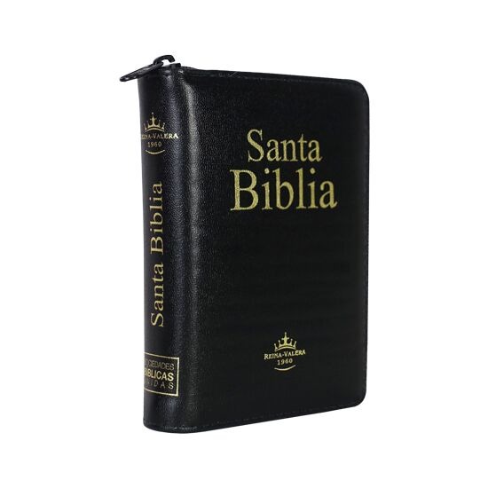 Biblia Compacta Pequeña Reina Valera1960 con Concordancia Imitación Piel Cierre con Index - Imagen 2