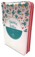 Biblia Compacta Blanco Flores Cierre  RVR 1960