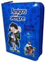 Biblia Amigos Por Siempre  Azul con Cierre RVR1960