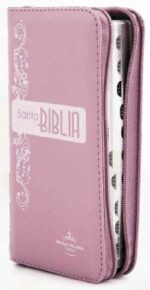 Biblia Chequera Rosa con Cierre e Index   RVR1960