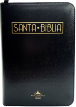 Biblia Compacta Pequeña Negro Cierre e Index RVR 1960