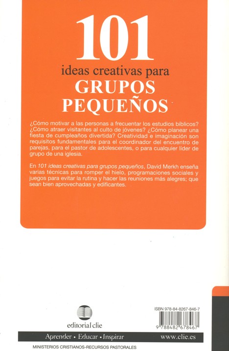 101 Ideas Creativas para Grupos Pequeños - Tapa Blanda - David Merkh - Imagen 13