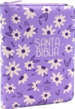 Biblia Compacta Lila Floral Cierre RVR 1960