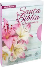 Biblia Quinceañera RVR60,  Imitación Piel Rosa Noble, Cierre, Indice, Concordancia y Fuente de Bendiciones