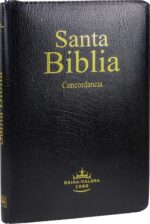 Biblia RVR60 Económica con Concordancia, Zíper y Indice, Imitación Piel Negra