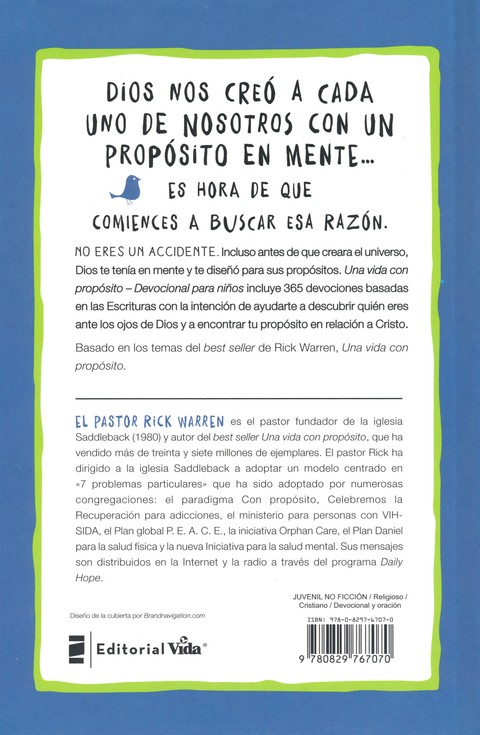 Una Vida con Propósito - Devocional para Niños - Tapa Dura - Rick Warren - Imagen 8