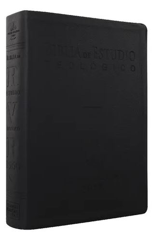 Biblia De Estudio Teológico Reina Valera 1960 Imitación Piel Negro, Canto Dorado, Indice, Caja de Regalo - Imagen 3