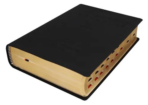 Biblia De Estudio Teológico Reina Valera 1960 Imitación Piel Negro, Canto Dorado, Indice, Caja de Regalo - Imagen 4